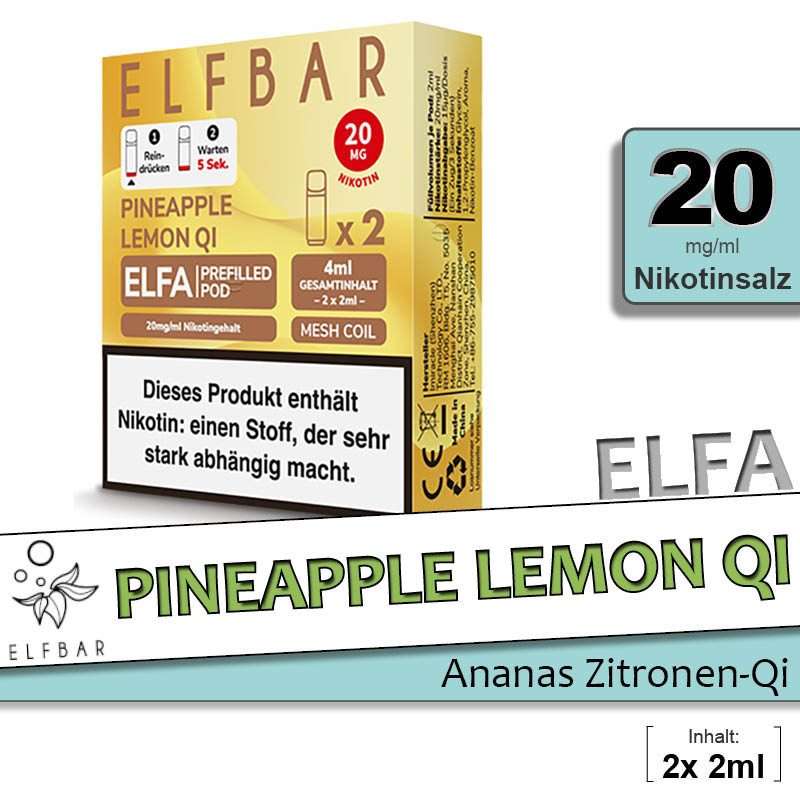 Elfa Pods Pineapple Lemon Qi