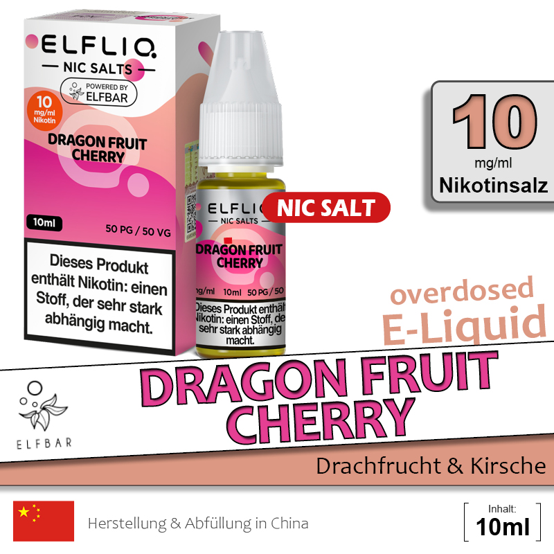 Elfbar Elfliq Liquid Dragon Fruit Cherry (10mg)
