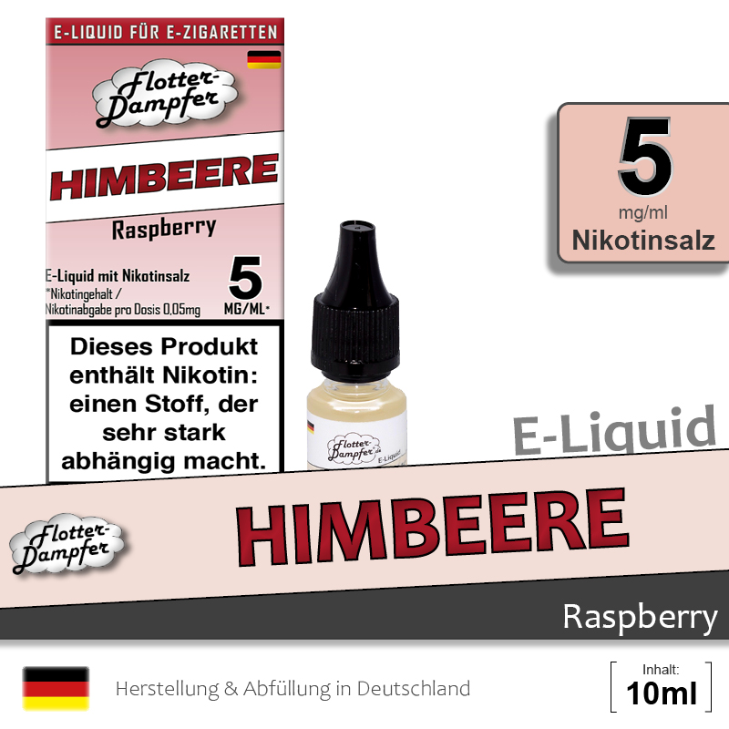 Flotter-Dampfer Liquid Himbeere 5mg