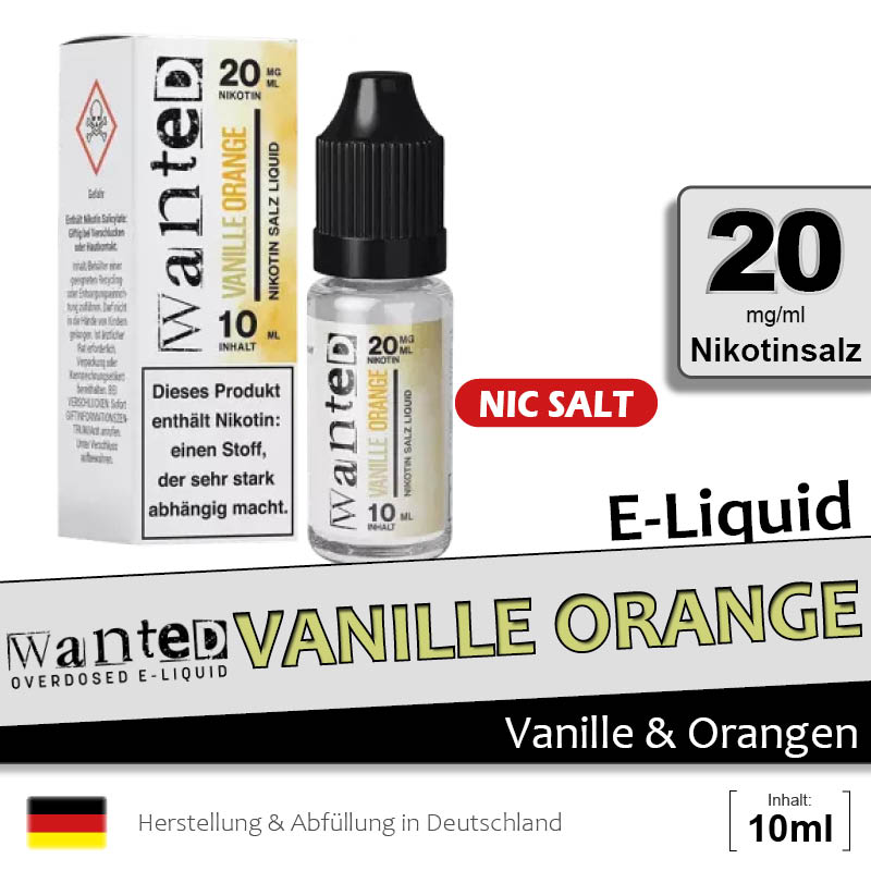 Wanted Vanille Orange Liquid 20mg