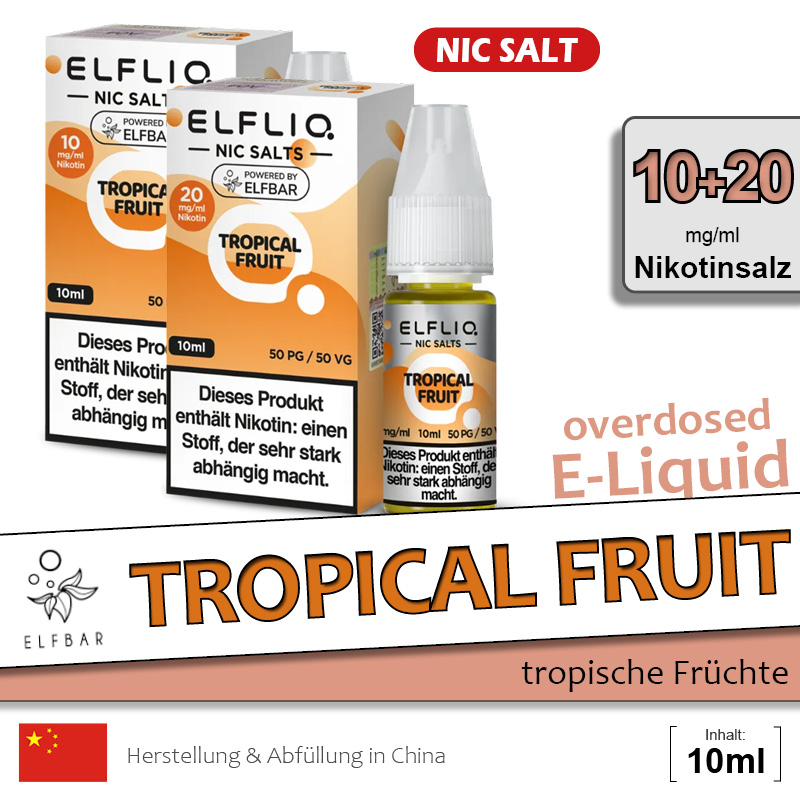 Elfbar Elfliq Tropical Fruit Liquids ab 8,49 Elfbar Elfliq Tropical Fruit Liquids ab 8,49