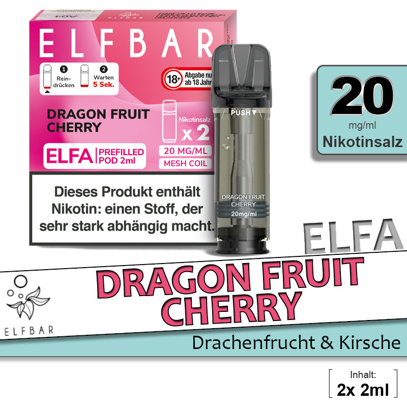 Elfbar Elfa Pods Dragon Fruit Cherry