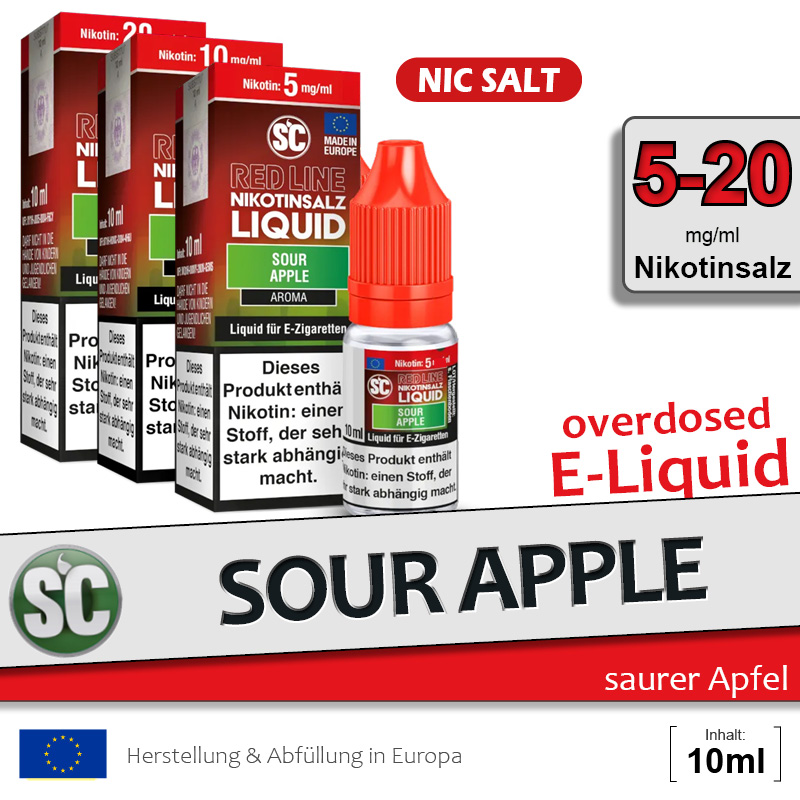 SC Red Line Sour Apple Liquids ab 7,79 SC Red Line Sour Apple Liquids ab 7,79