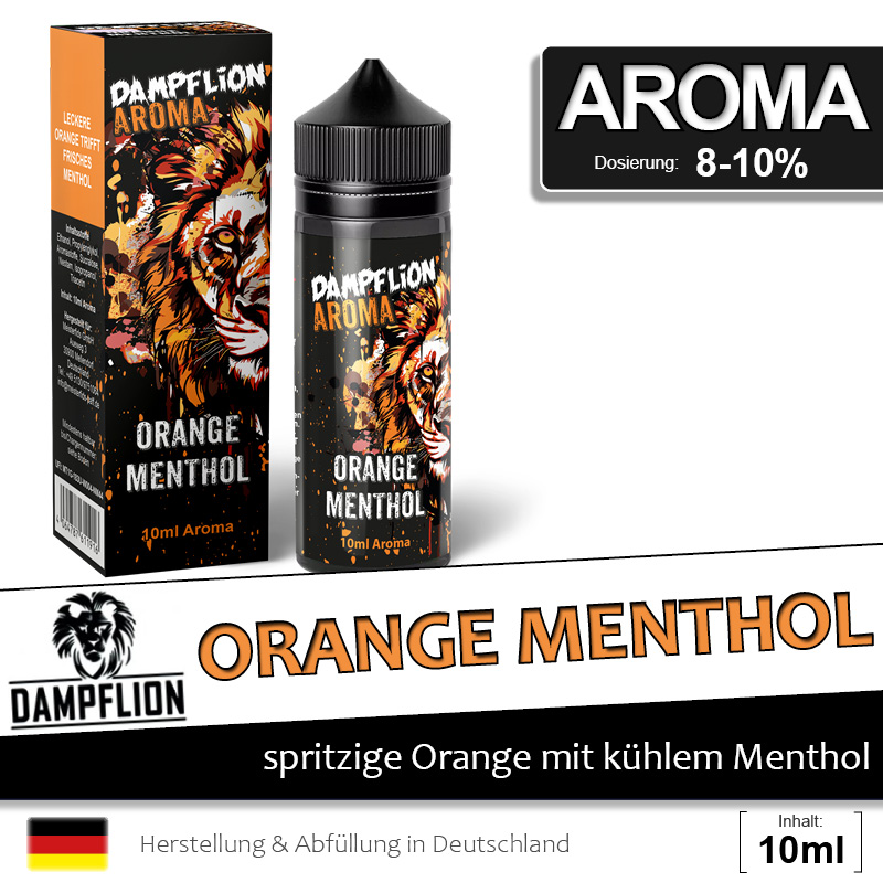 Dampflion Orange Menthol Aroma ab 12,99 Dampflion Orange Menthol Aroma ab 12,99