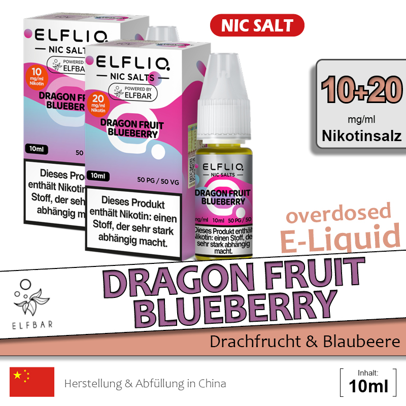 Elfbar Elfliq Liquid Dragon Fruit Blueberry