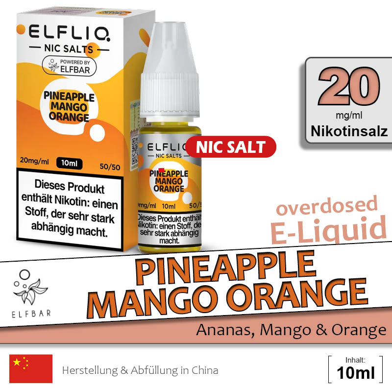 Elbar Elfliq Pineapple Mango Orange 20mg