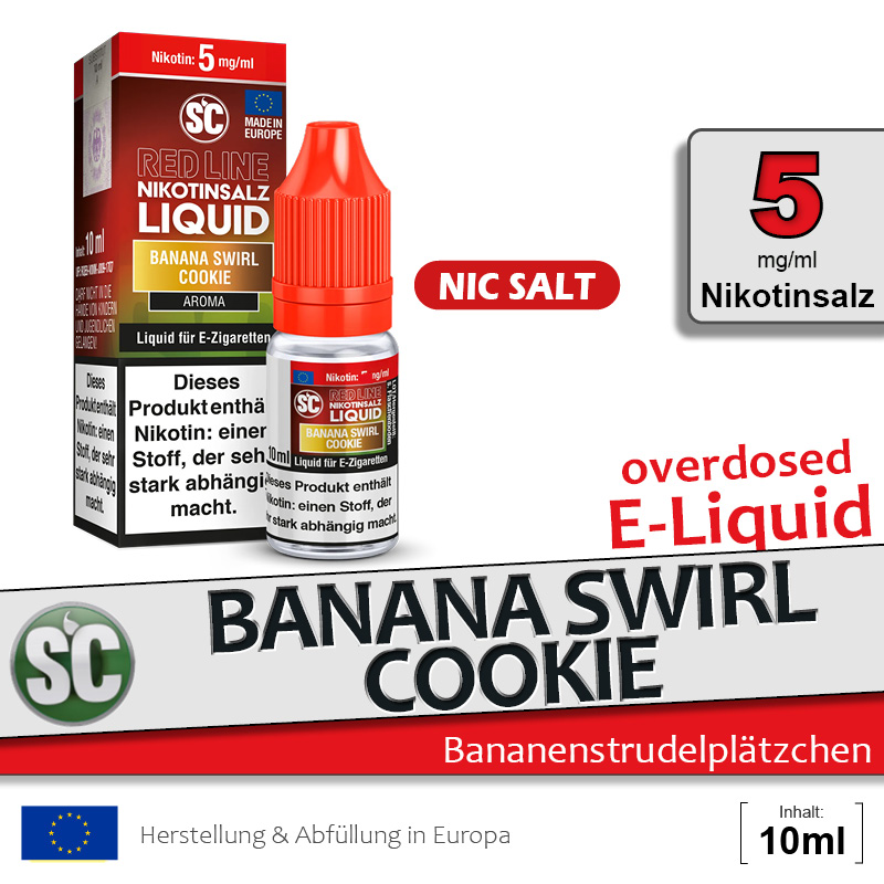 SC Red Line Liquid Banana Swirl Cookie (5mg)