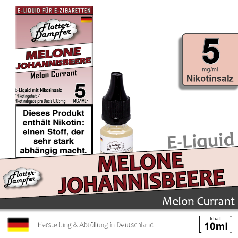 Flotter-Dampfer Liquid Melone Johannisbeere 5mg