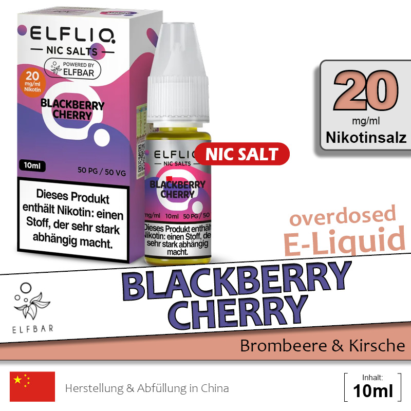 Elfbar Elfliq Blackberry Cherry 20mg