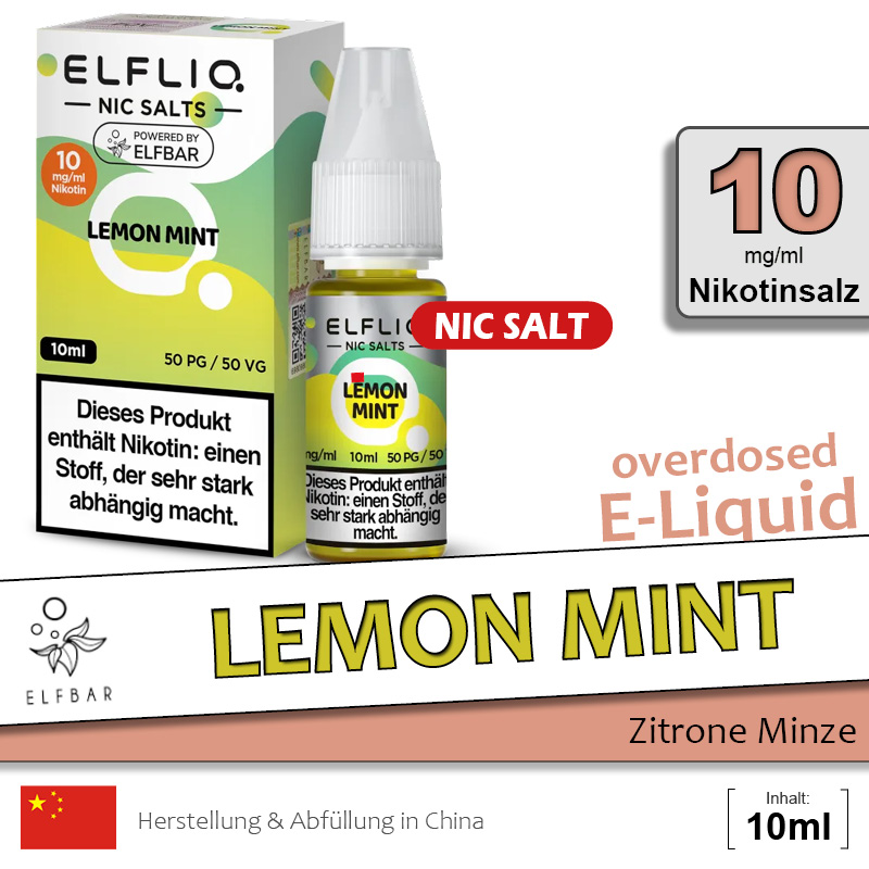Elfbar Elfliq Lemon Mint Liquids ab 8,29 Elfbar Elfliq Lemon Mint Liquids ab 8,29