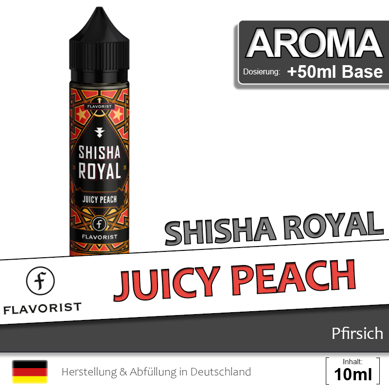 Flavorist Shisha Royal Aroma Juicy Peach