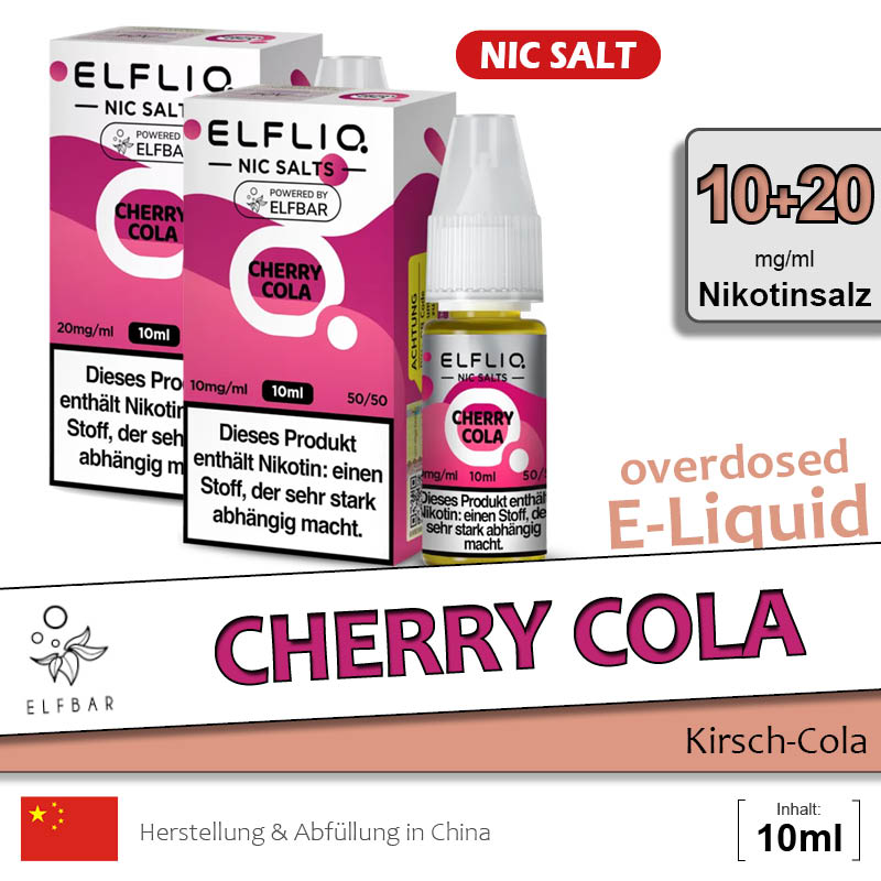 Elfbar Elfliq Cola Liquids ab 8,29 Elfbar Elfliq Cola Liquids ab 8,29