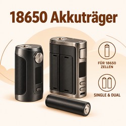 18650 Akkuträger