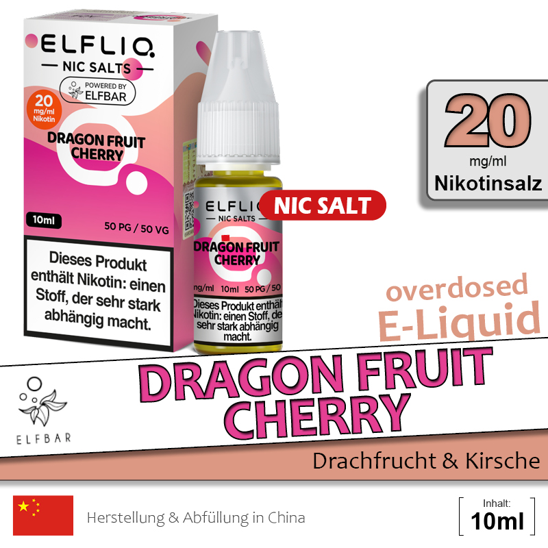 Elfbar Elfliq Liquid Dragon Fruit Cherry (20mg)