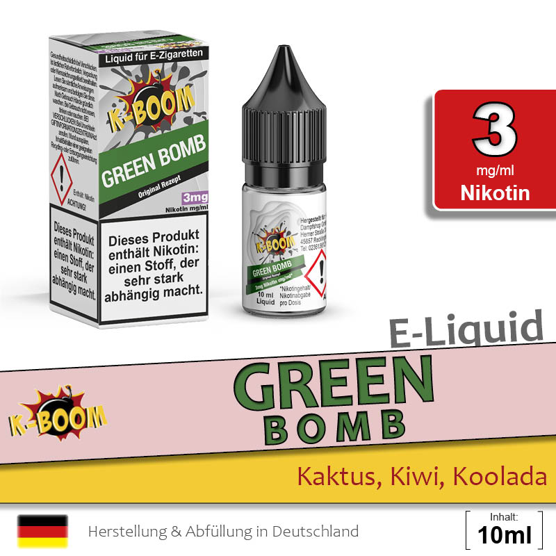 K-Boom Liquid Green Bomb 3mg