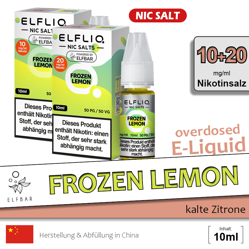 Elfbar Elfliq Liquid Frozen Lemon