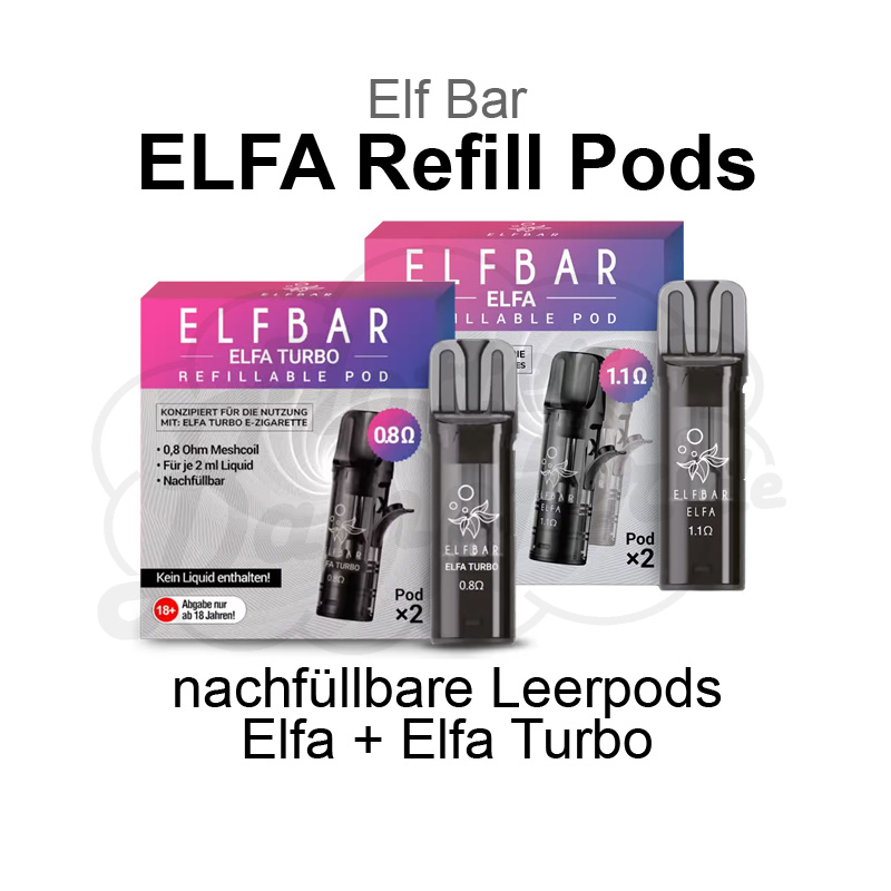 Elf Bar ELFA Refill Pods mit Coils ab 5,79 Elf Bar ELFA Refill Pods mit Coils ab 5,79