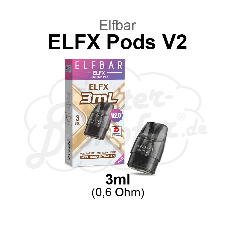 Elfbar Elfx V2 Pods 3ml (0,6 Ohm)