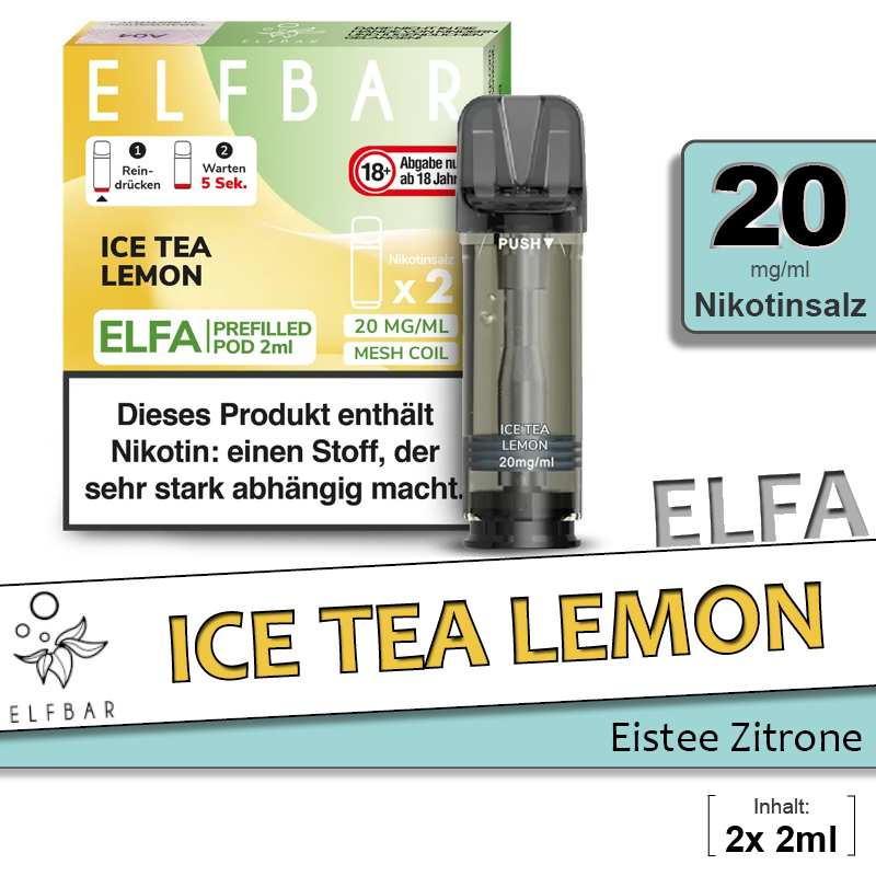 Elfbar Elfa Pods Ice Tea Lemon