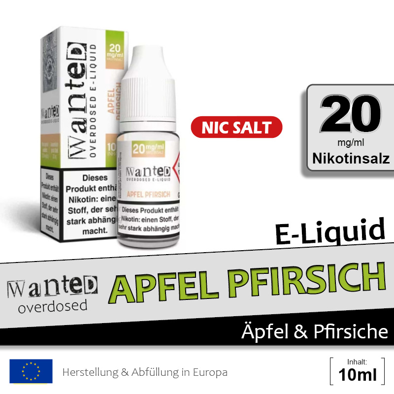 Wanted Liquid Apfel Pfirsich 20mg