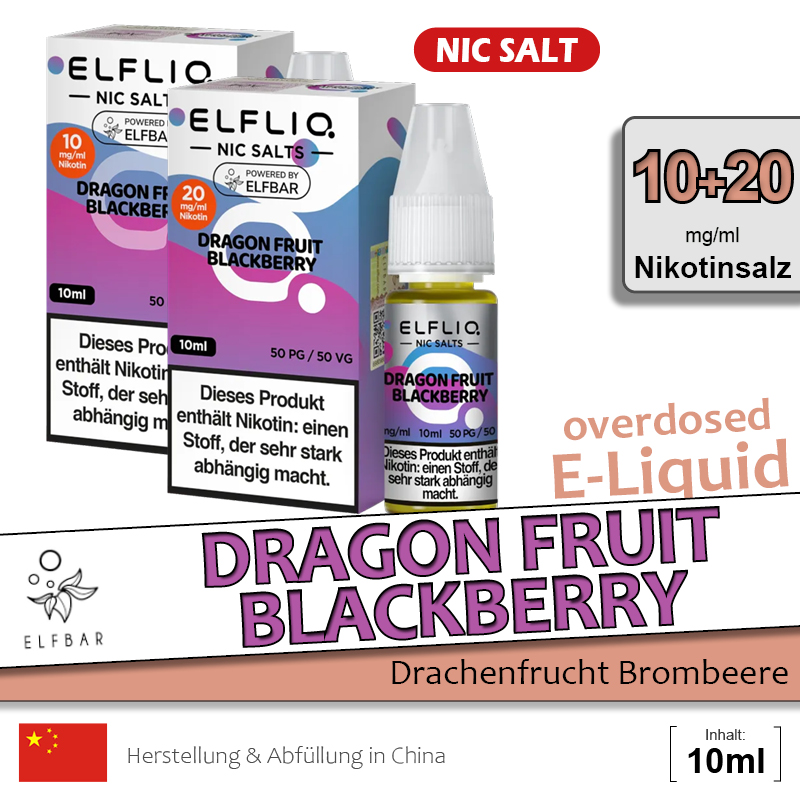 Elfbar Elfliq Dragon Fruit Blackberry