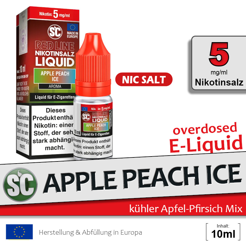 SC Red Line Liquid Apple Peach Ice 5mg