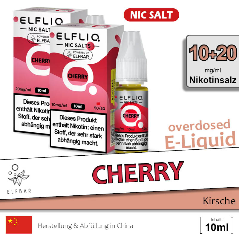 Elfbar Elfliq Cherry Liquids ab 8,29 Elfbar Elfliq Cherry Liquids ab 8,29