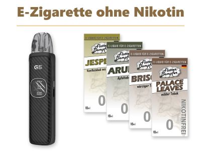 E-Zigarette ohne Nikotin – nikotinfreie Liquids mit 0 mg